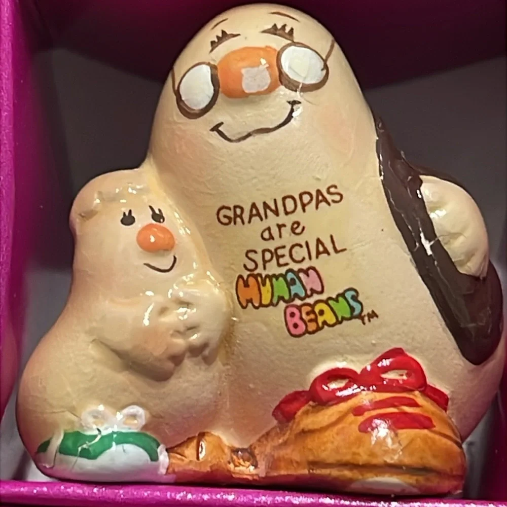 Enesco 1983 Grandpas are Special Vintage Ceramic Figurine Collectible Human bean